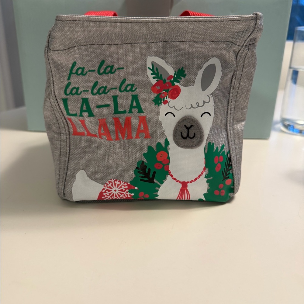 Thirty-one Fa La La Llama Littles Carry All Bin Festive Holiday Design